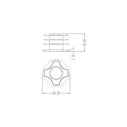 Ø28 - 1,7 mm Boru Profil Kapağı, DKP28-01