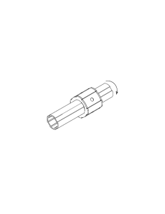 Ø28 Sürgü Parçası Döner Tip 55 mm, DKE28-L55Z