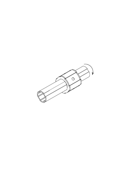 Ø28 Sürgü Parçası Döner Tip 55 mm, DKE28-L55Z