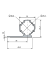 Ø28 - 1,7 mm L Boru Profil