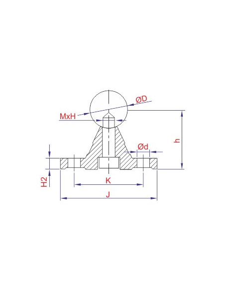 Mil Alt Destek - Profil + GCR15 Mil Ø20