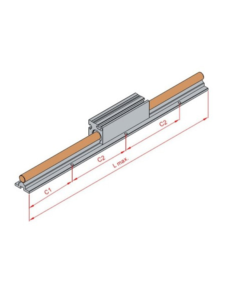 Mil Alt Destek - Profil + CK45 Mil Ø20