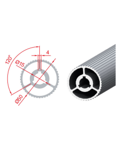 Tambur Profili (Alüminyum) Ø50