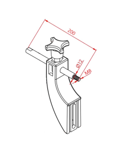 Konsol Bağlantı Mili (200 mm)