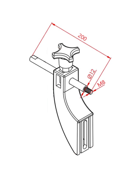Konsol Bağlantı Mili (200 mm)