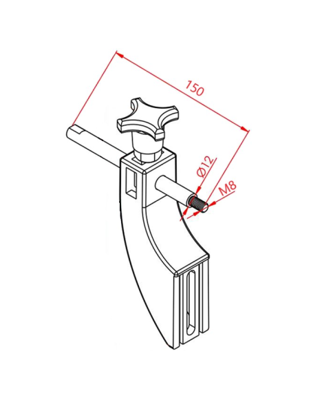 Konsol Bağlantı Mili  (150 mm)
