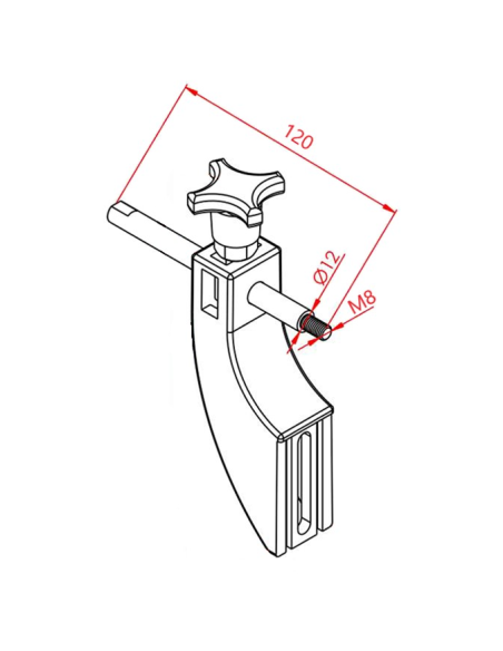 Konsol Bağlantı Mili  (120 mm)