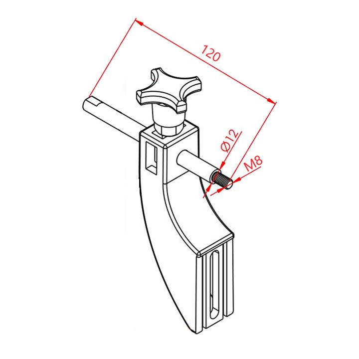 Konsol Bağlantı Mili  (120 mm)
