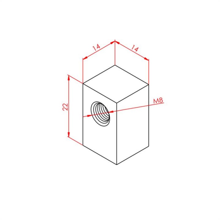 23x127 Gergi Somunu