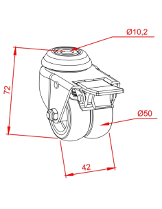 Ø50 Çiftli Tekerlek 2