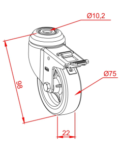 Ø75 Tekli Tekerlek 2