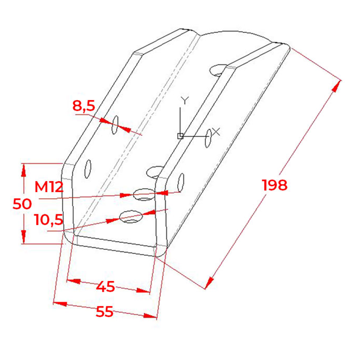 45x90 Ayak Bağlantı Sacı