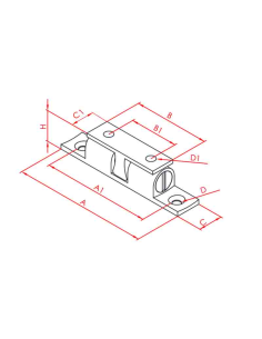 Bilyalı Çıtçıt Takım (Kilit + Bağlantı Sacı) 42mm