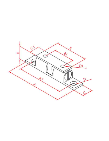 Bilyalı Çıtçıt Takım (Kilit + Bağlantı Sacı) 42mm