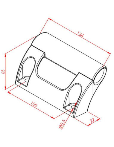 Plastik Sürgülü Kulp