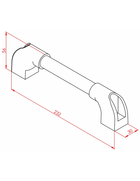 Alüminyum Boru Kulp Ø20