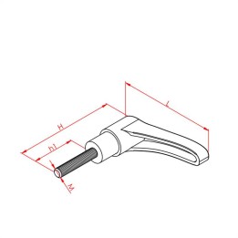 Sustalı Kol M10x40