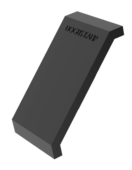 45x45 Geniş Köşe Bağlantı Kapağı Siyah