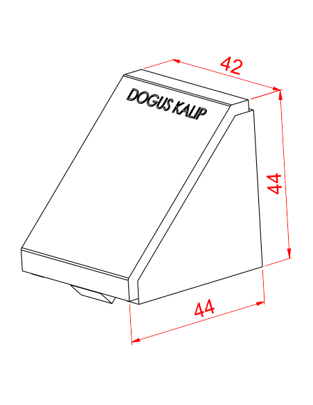 45x45 Geniş Köşe Bağlantı Kapağı Siyah
