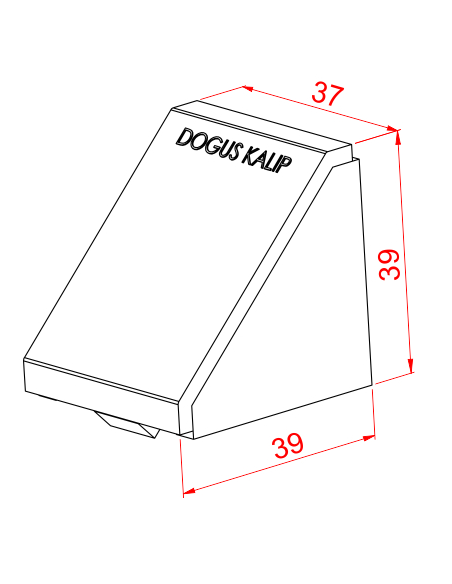 40x40 Geniş Köşe Bağlantı Kapağı Siyah