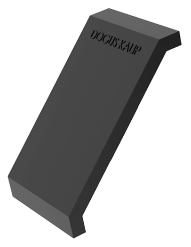 40x40 Geniş Köşe Bağlantı Kapağı Siyah