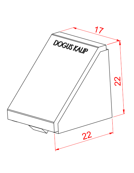 20x25 Geniş Köşe Bağlantı Kapağı Siyah