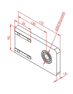 25x105 Modüler Konveyör Plakası, Sağ 2