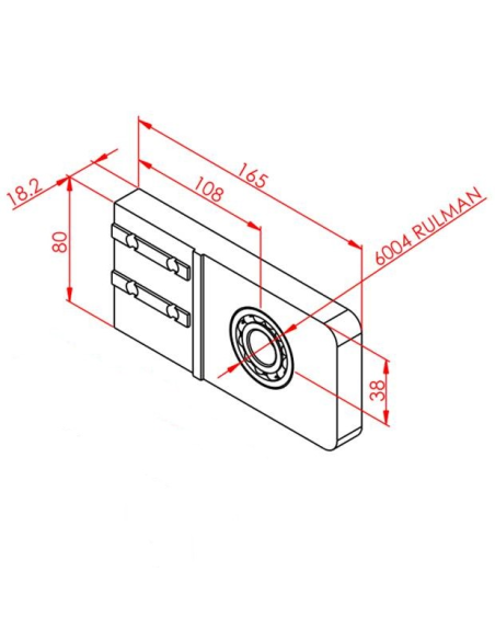30x60 Konveyör Tahrik Plakası