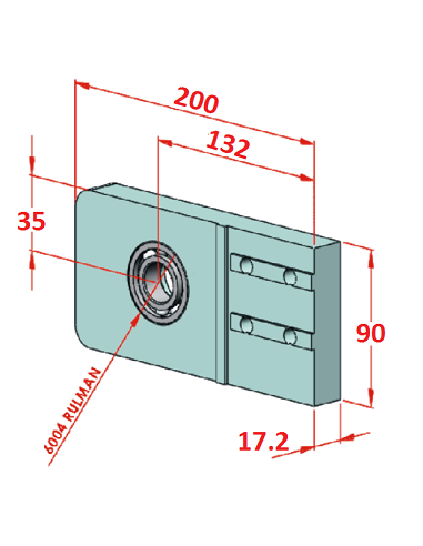 45x90 Konveyör Tahrik Plakası