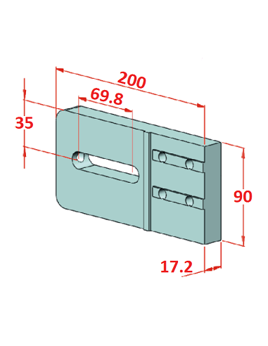45x90 Konveyör Gergi Plakası