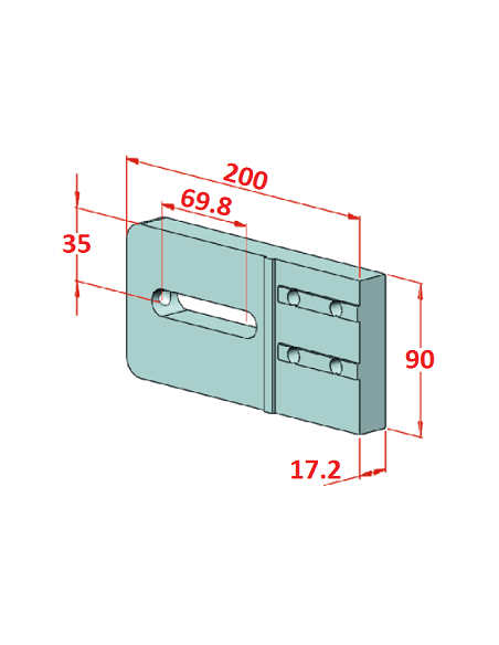 45x90 Konveyör Gergi Plakası