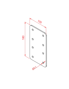 Düz Ek Bağlantı Parçası 23x127 2