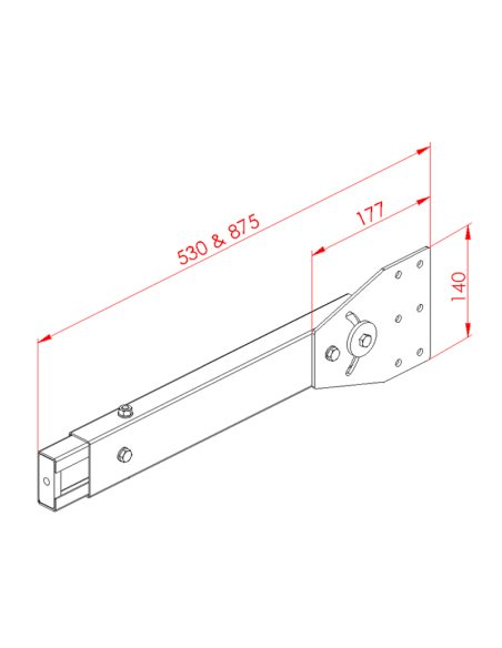 Metal Ayak Grubu Dereceli Küçük 23x75