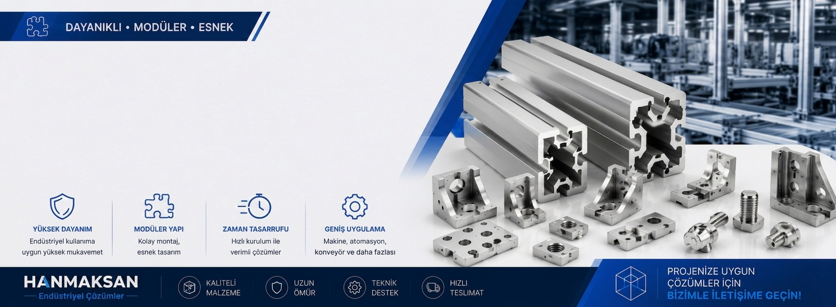 Sigma profil sistemleri, bağlantı elemanları ve endüstriyel profil uygulamaları